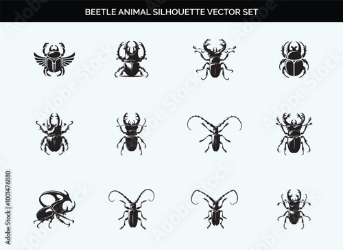 Modern Beetle Tree Silhouette for Minimalist Design Enthusiasts