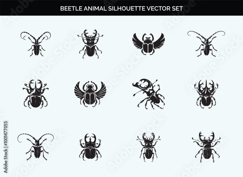 Modern Beetle Tree Silhouette for Minimalist Design Enthusiasts