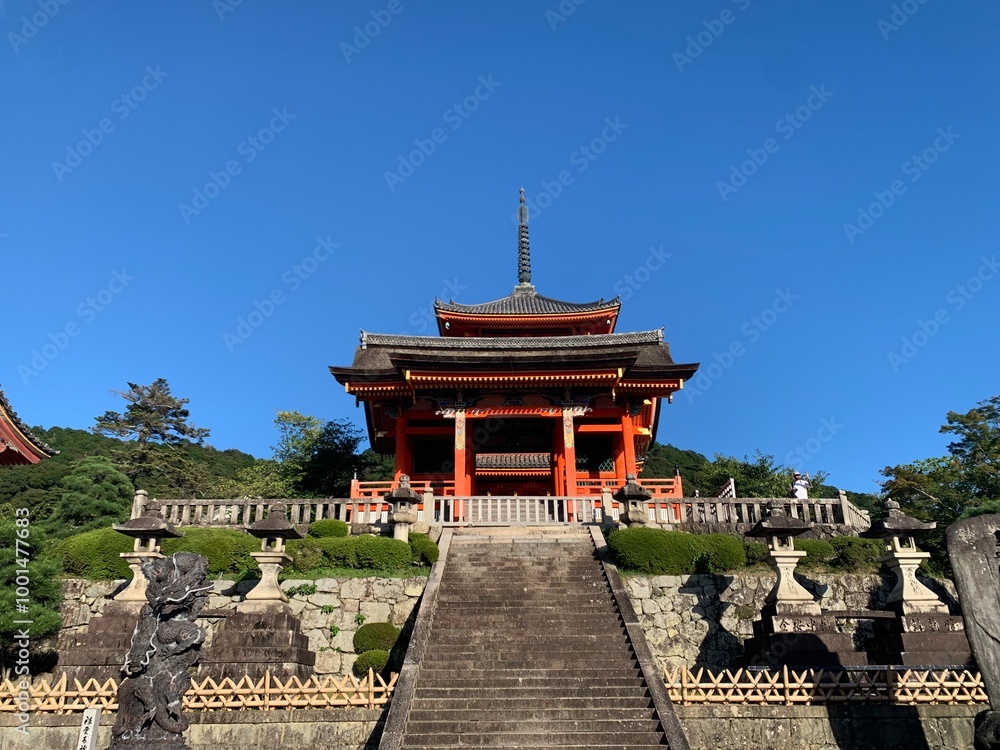 Fototapeta premium Kiyomizu-dera temple, Kyoto, Japan 