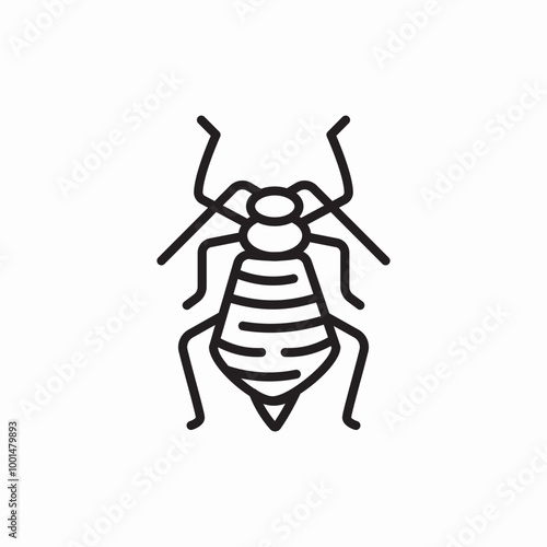 bedbug animal icon sign vector