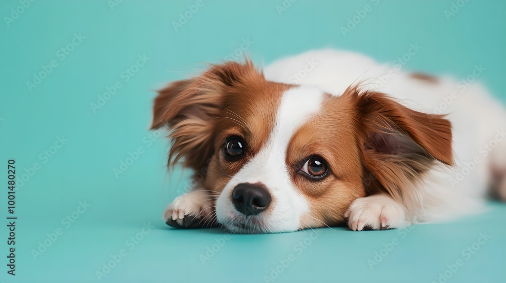 Relaxed Dog Posing in Peaceful Setting, pet, calm, adorable, furry