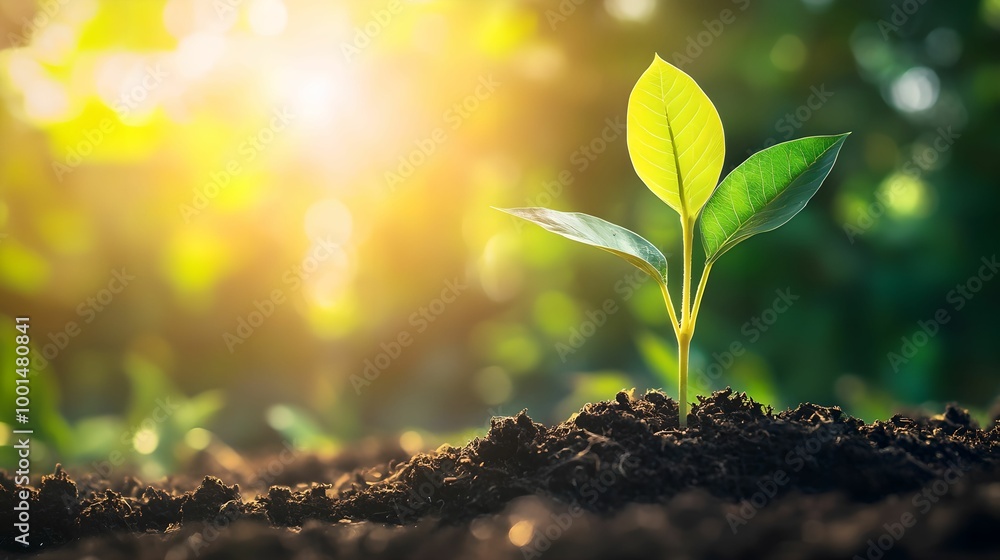 Promoting Sustainability on Earth Day with a Nurturing Seedling, growth, nature, environment, green Promoting Sustainability on Earth Day with a Nurturing Seedling, growth, nature, environment, green