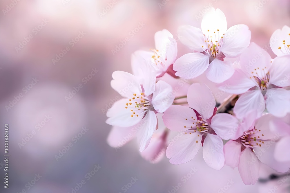 Fototapeta premium Delicate Cherry Blossoms in Full Bloom, blossom, flower, nature, spring