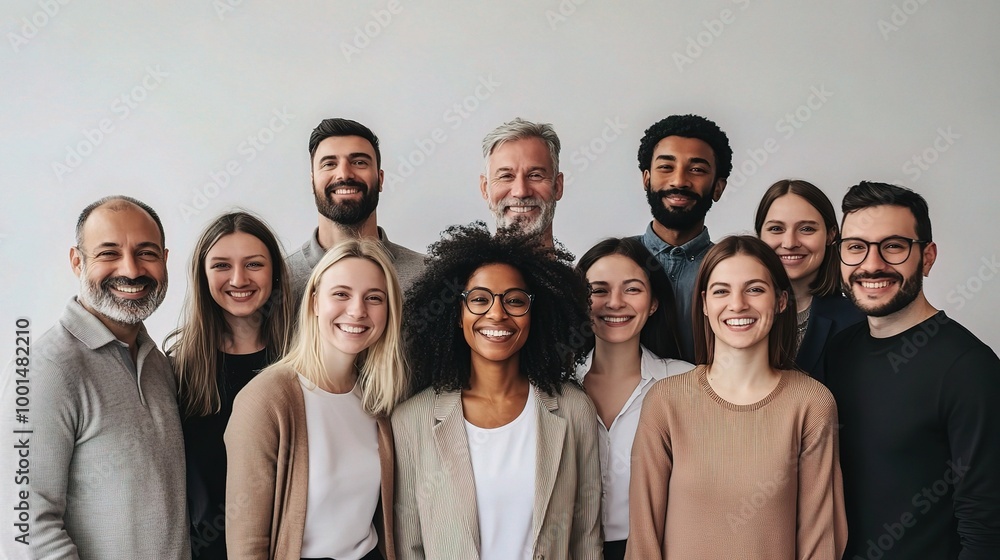 Diverse Group of People Smiling Together Diverse Group of People Smiling Together