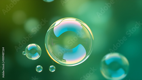 Wallpaper Mural Soap bubble background. Generative AI Torontodigital.ca