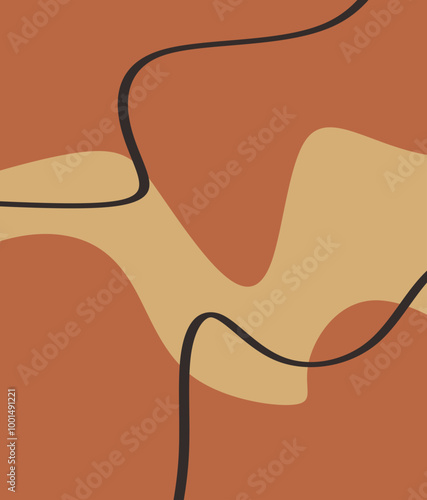 Fluid dynamical colored forms banner. Abstract art background. Abstract trendy blotch shape. Liquid shape elements. Organic abstract shape.