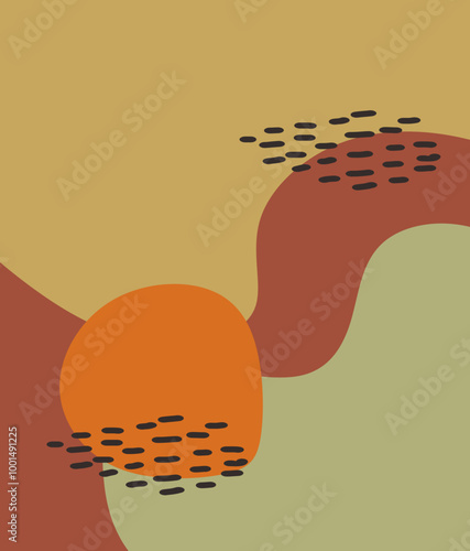 Fluid dynamical colored forms banner. Abstract art background. Abstract trendy blotch shape. Liquid shape elements. Organic abstract shape.