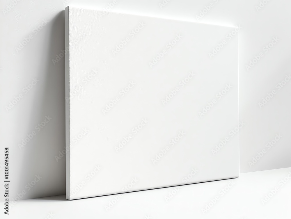 Blank canvas on white isolated background Blank canvas on white isolated background