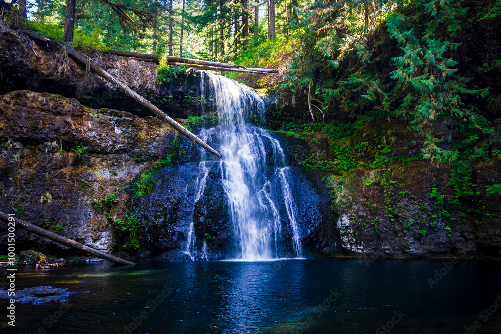 Upper North Falls at Silver Falls State Park Oregon Upper North Falls at Silver Falls State Park Oregon