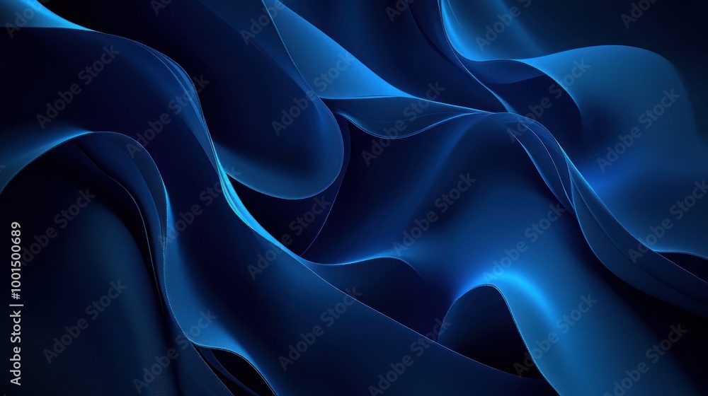 Obraz premium Abstract Blue Swirls