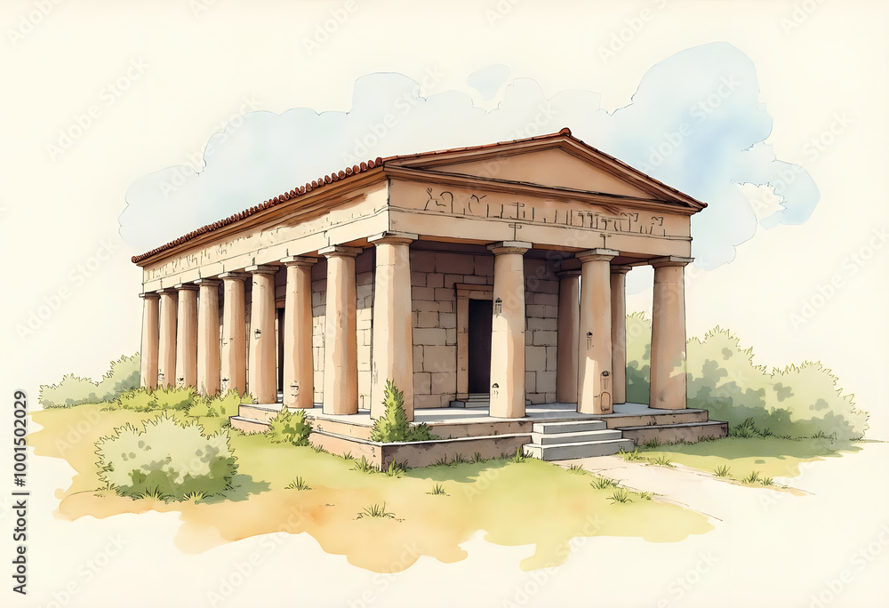 Fototapeta premium 3D illustration Fantastic Old Plaza 
