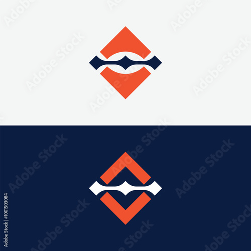Free Download Abstract square logo design. Abstract Monogram Logo Design Template - GFXLoad