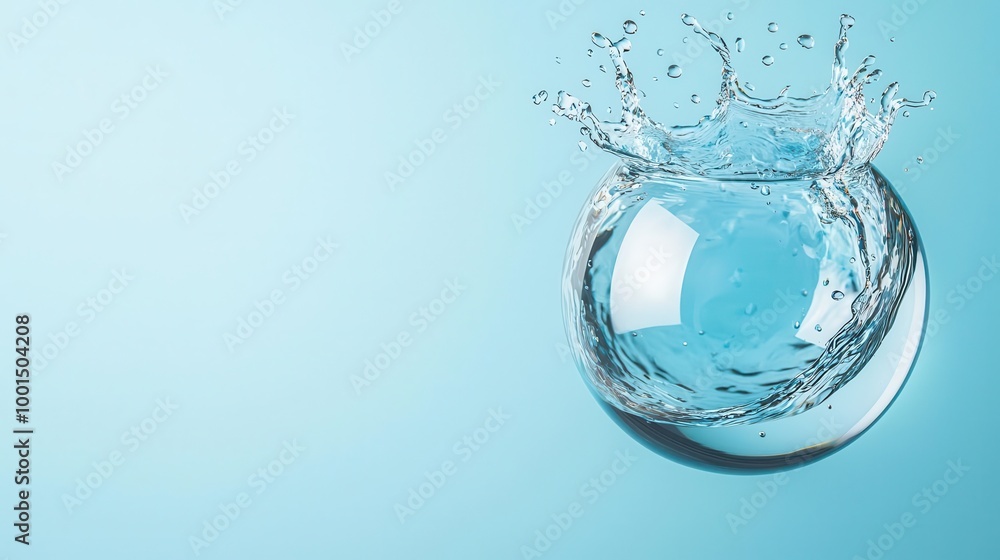 Fluid splashing inside a clear sphere, Fluid Containment, Behavior of liquids in confined spaces Fluid splashing inside a clear sphere, Fluid Containment, Behavior of liquids in confined spaces