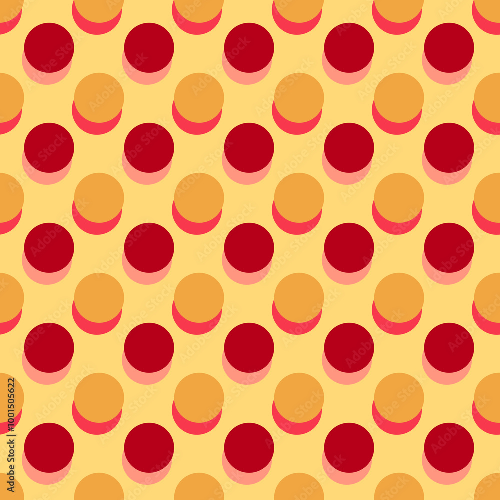 Vector - polka dot illustration, seamless pattern. Vector - polka dot illustration, seamless pattern.