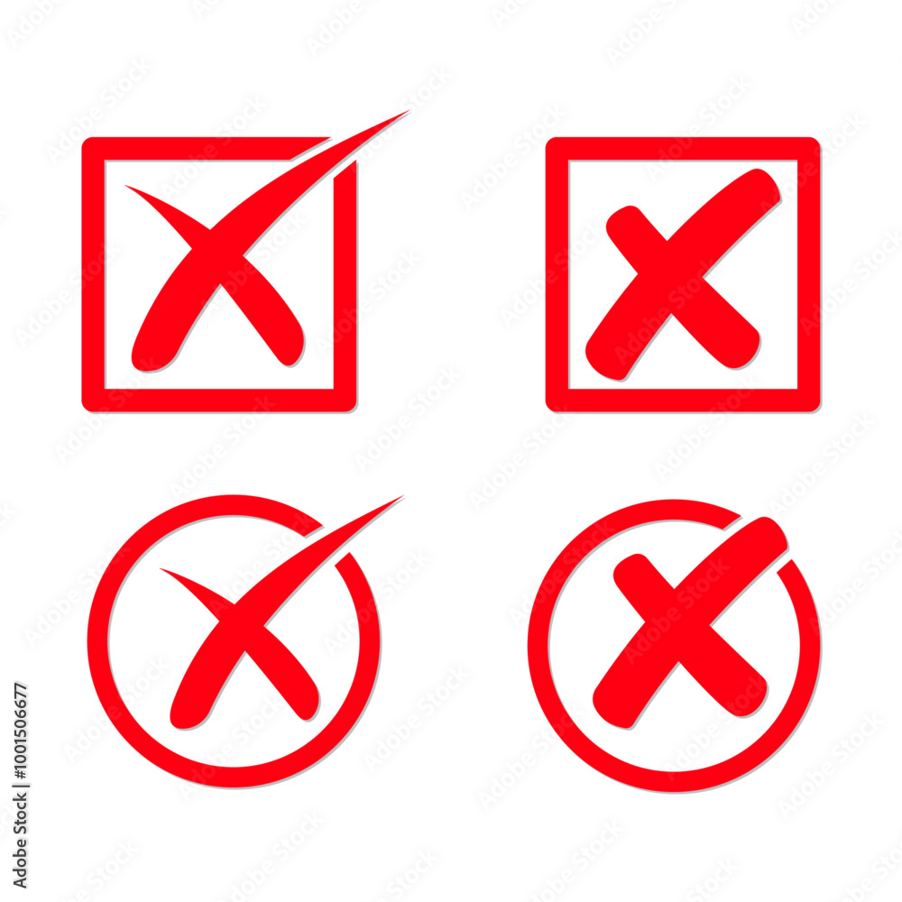 Cross signs not approved sign set of crosses Cross signs not approved sign set of crosses