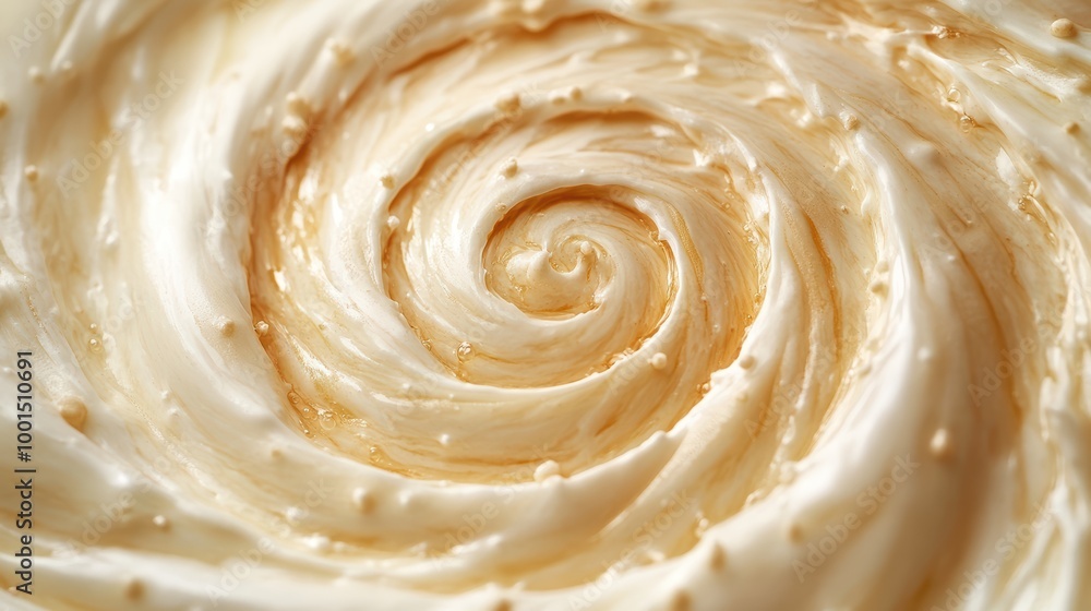 Creamy Vanilla Swirl in Spiraling Vortex Creamy Vanilla Swirl in Spiraling Vortex
