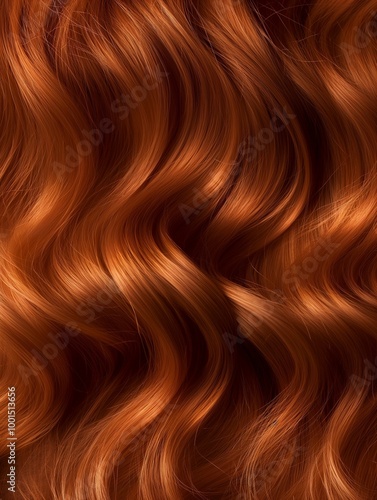 Closeup of a woman's hair color and texture