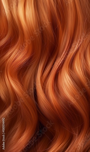 Closeup of a woman's hair color and texture