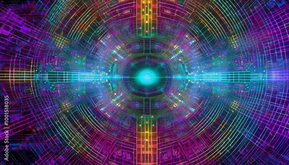 Abstract cyberspace texture