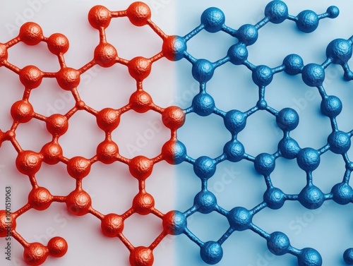 Diagram of a material undergoing phase transformation at different temperatures, Materials Science, Thermodynamics