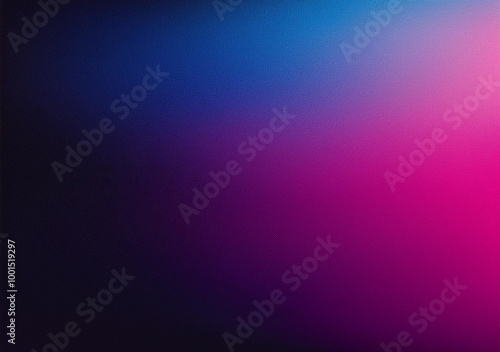 Dark grainy gradient background blue magenta pink purple black colors banner poster cover abstract design