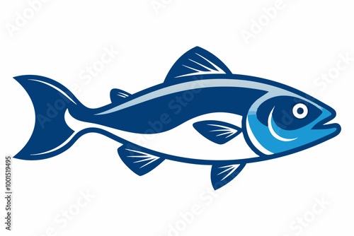 Atlantic cod fish vector design on a white background