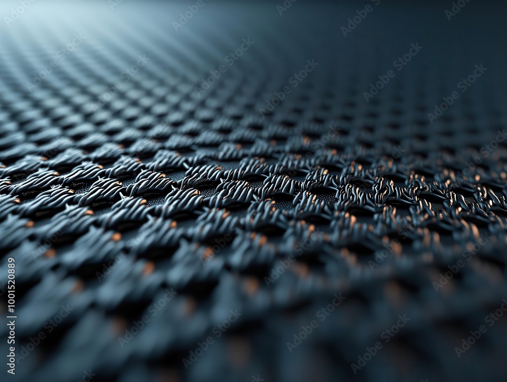 Close-up view of a nanomaterial's surface texture, Materials Science, Surface Engineering Close-up view of a nanomaterial's surface texture, Materials Science, Surface Engineering