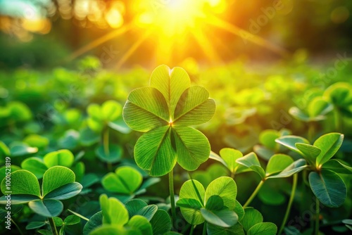 Wallpaper Mural Discovering the Secrets of Finding a Rare Four Leaf Clover in Lush Green Fields and Gardens Torontodigital.ca