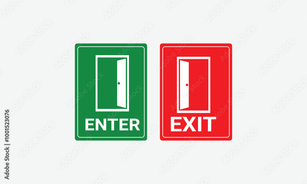 Enter Exit the room through the door.eps Enter Exit the room through the door.eps