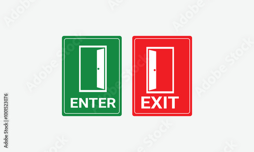 Enter Exit the room through the door.eps