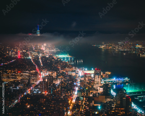 Digital Dusk: NYC’s Cyberpunk Skyline