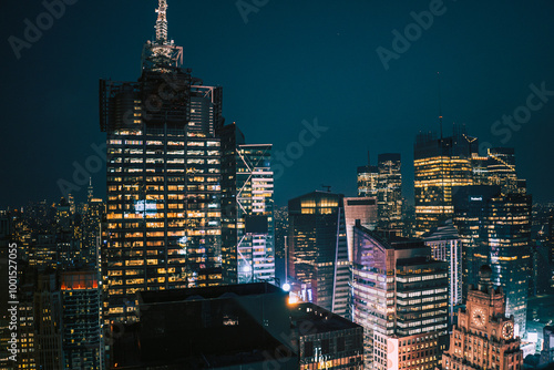 Digital Dusk: NYC’s Cyberpunk Skyline