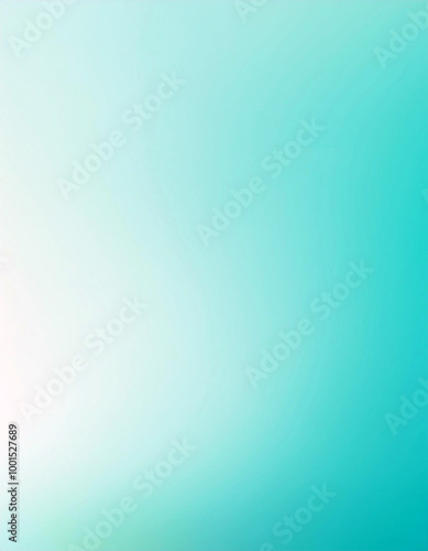 Abstract Blurred Gradient Background in Turquoise and White Colors