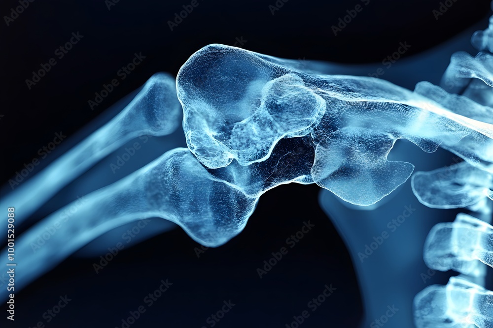 Detailed 3D X-ray of Shoulder Joint Detailed 3D X-ray of Shoulder Joint