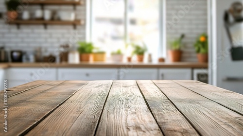 Rustic Kitchen Table with Natural Light