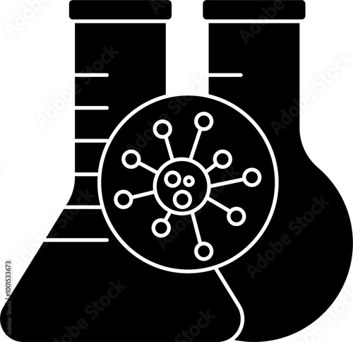 Biotechnology icon illustration vector