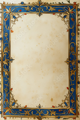 Ornate decorative vintage frame with a floral and elegant design, perfect for artistic projects