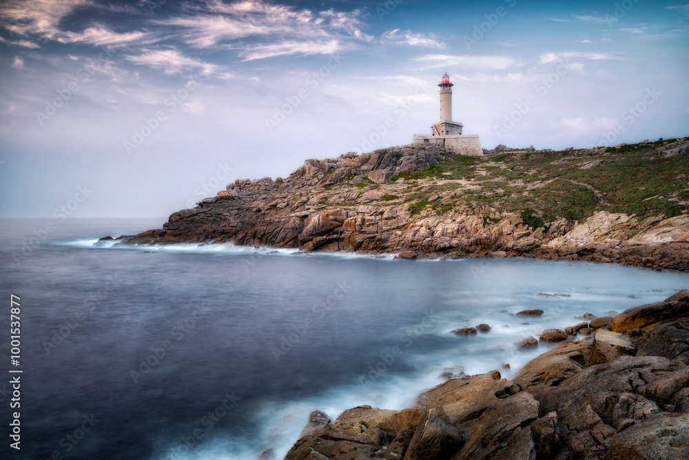Obraz premium Punta Nariga Lighthouse in Galicia, Spain