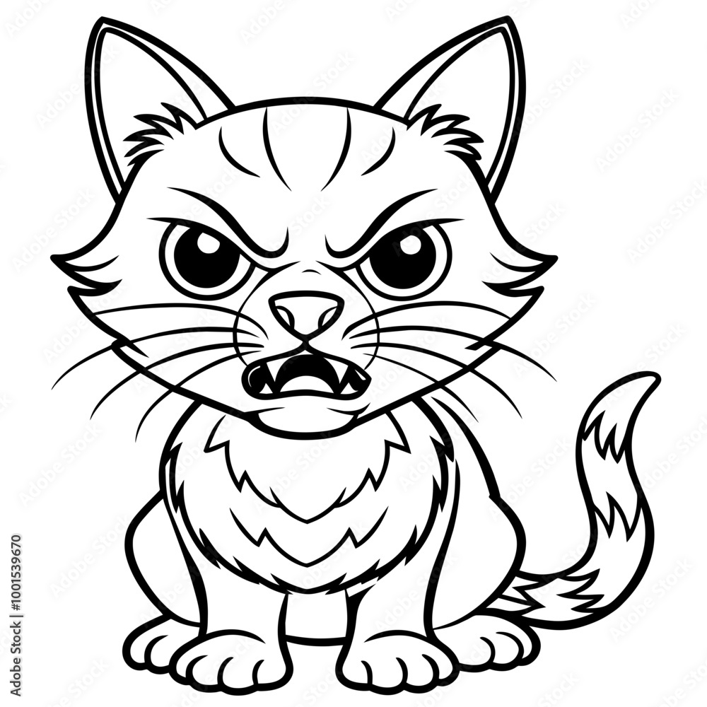 Obraz premium cartoon cat