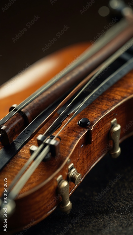 Close-up of a hand pressing strings on a violin, showcasing precision and grace. Close-up of a hand pressing strings on a violin, showcasing precision and grace.