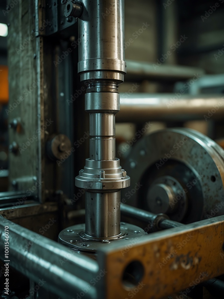 Close-up of industrial machinery. Close-up of industrial machinery.