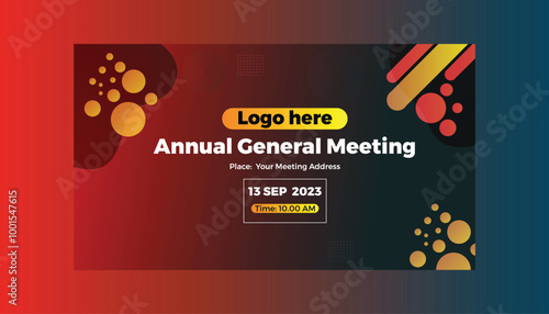 Annual conference banner, Annual seminar banner, Annual meeting banner, annual training banner, conference banner background,
abstract background, AGM. Annual General Meeting Poster