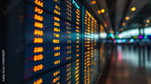 Airport bulletin board a window to travelThe airport bulletin board is a display of flight information that helps travelers plan their trip and find information about their flight : Generative AI