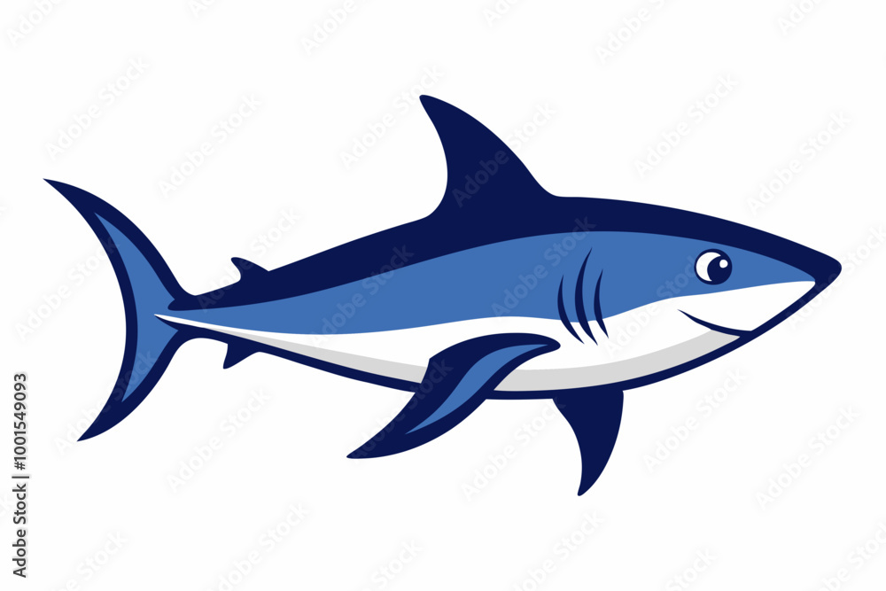 Mako shark fish creative vector design Mako shark fish creative vector design