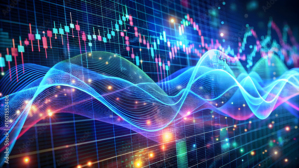 Market Wave: Abstract Stock Market Visualization Market Wave: Abstract Stock Market Visualization