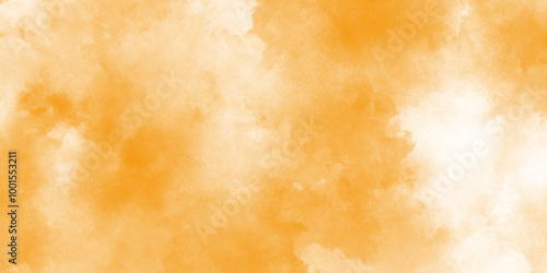 Abstract bright and shinny soft color texture, abstract watercolor background with white and yellow orange color. abstract orange Grungy ink effect bright yellow and orange color shades watercolor.