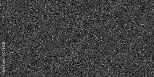 Abstract design with black paper background and terrazzo flooring texture. Terrazzo design with white polished sandstone wall texture. this design are uses for Quartz surface white.	
