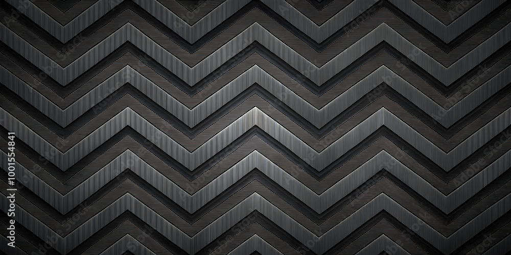Industrial Chevron: Abstract geometric pattern of textured black metal chevron shapes, creating a sophisticated and modern backdrop with a subtle industrial feel. Industrial Chevron: Abstract geometric pattern of textured black metal chevron shapes, creating a sophisticated and modern backdrop with a subtle industrial feel.