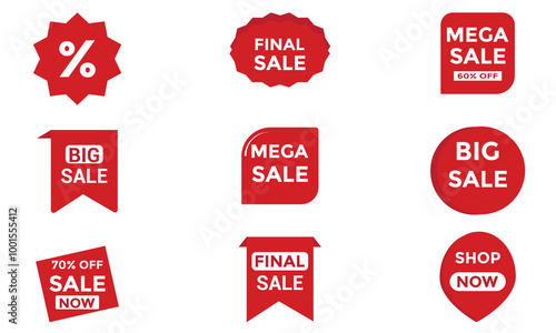 set of sale tags, Sale quality badge and labels.