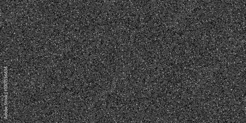 Abstract design with black paper background and terrazzo flooring texture. Terrazzo design with white polished sandstone wall texture. this design are uses for Quartz surface white.	